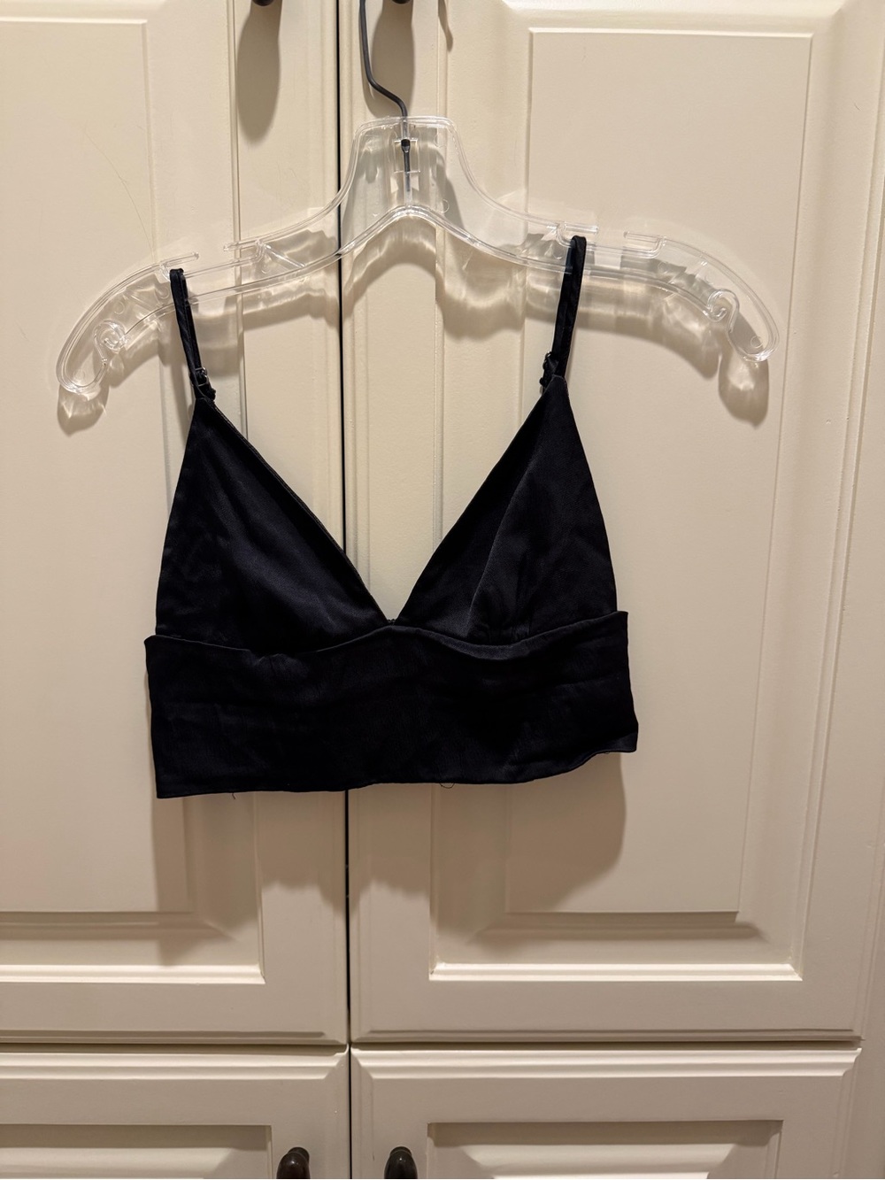 Zara Black Triangle Bralette with Adjustable Straps